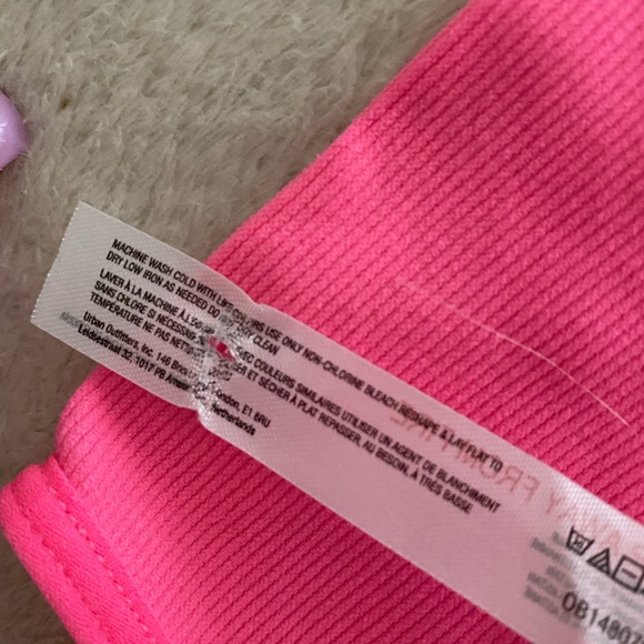 Urban Outfitters Pink Ribbed Racer Tank - Picture 6 of 6